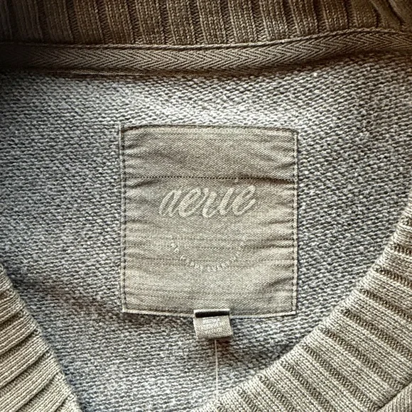 Aerie Women’s Dark Green Large Oversized Crewneck Sweater - Picture 4 of 6